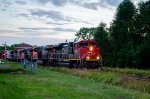 CN 8101 leads 402 at Belzile Avenue